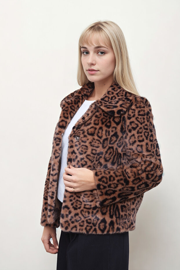 Leopard Print Soft Snap Jacket - 3