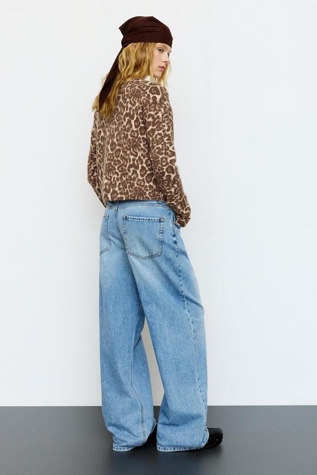 Leopar desenli hırka - 4