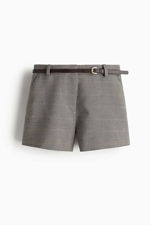 Belted shorts