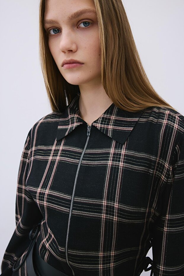 Sim Ekoseli Siyah Gömlek - 5