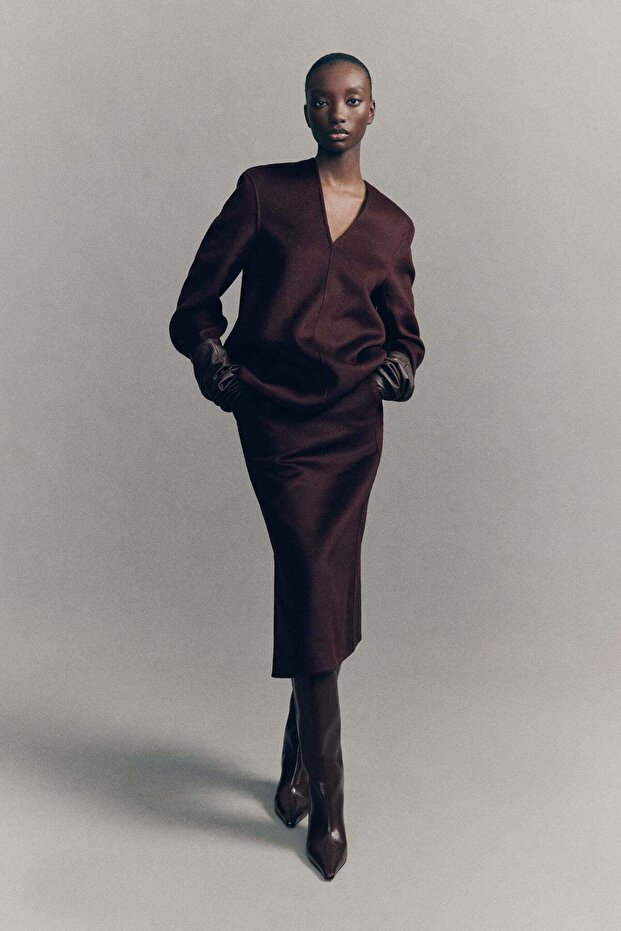 بلوزة مصنوعة يدويًا من مزيج الصوف - 2