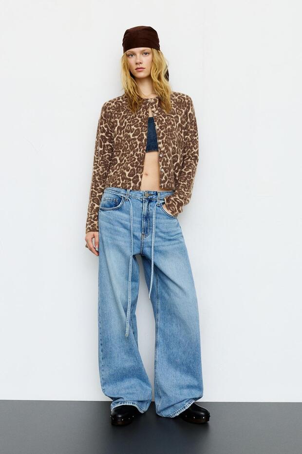 Leopar desenli hırka - 3