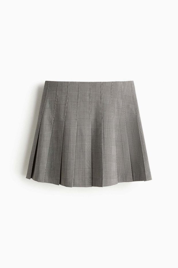 Pleated mini skirt
