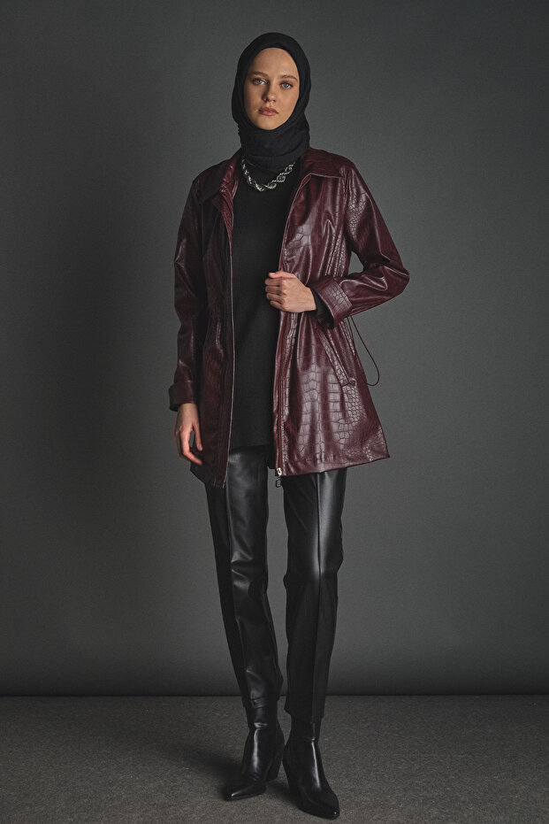 Croco Görünümlü Kap - 2