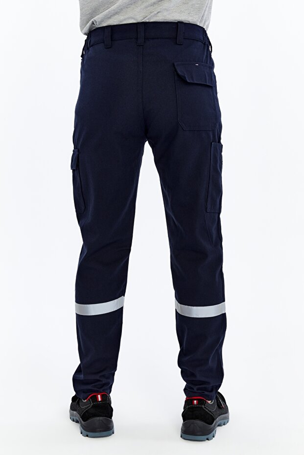 İş Pantolonu Kışlık Basic Model 2 Lacivert 5 Cepli - 2
