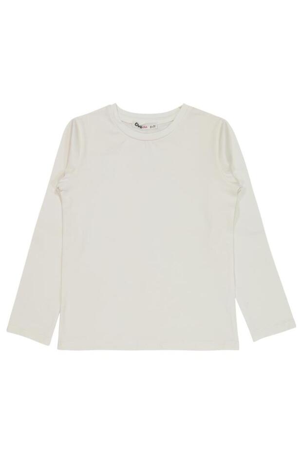 Basic Sweatshirt for Ages 6-9 - Ecru