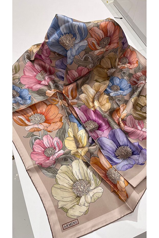 New season twill silk scarf