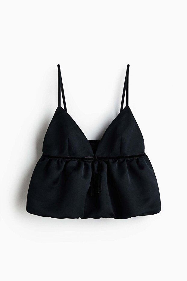 Bubble-hem strappy top - 5