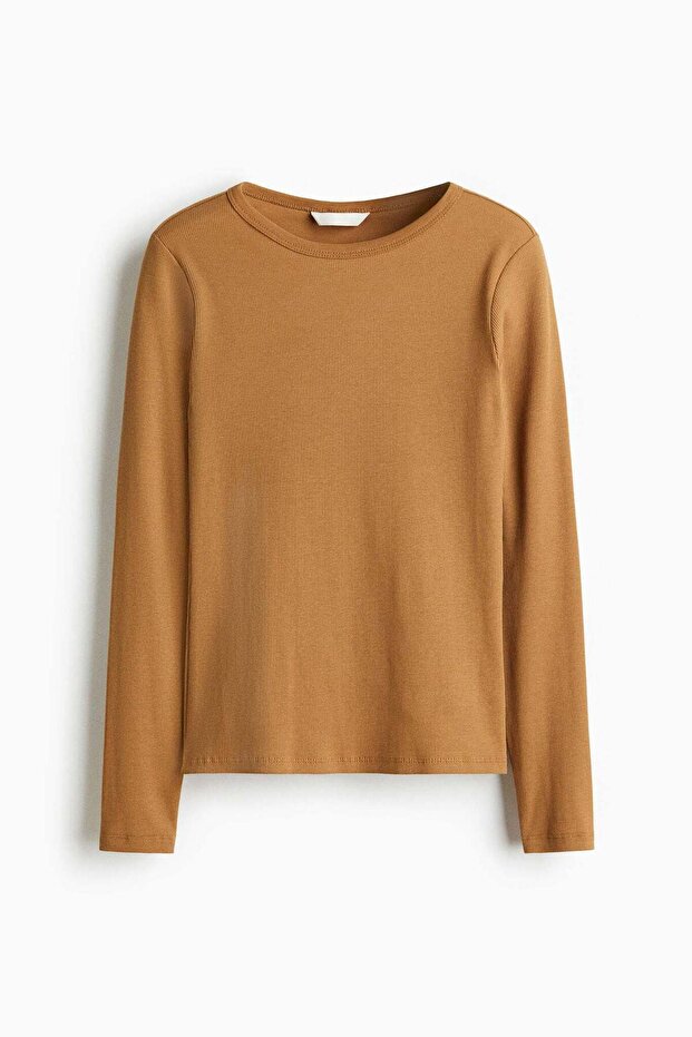 بلوزة من القطن المضلع - 4