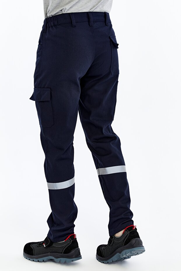 İş Pantolonu Kışlık Basic Model 2 Lacivert 5 Cepli - 4