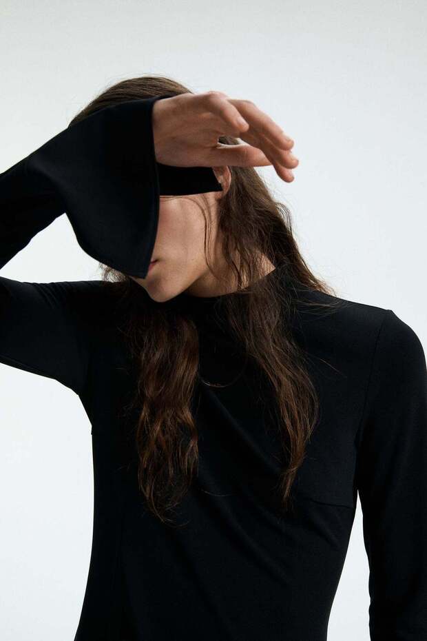 فستان جيرسي متشابك - 1