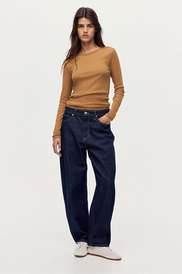 بلوزة من القطن المضلع - 5