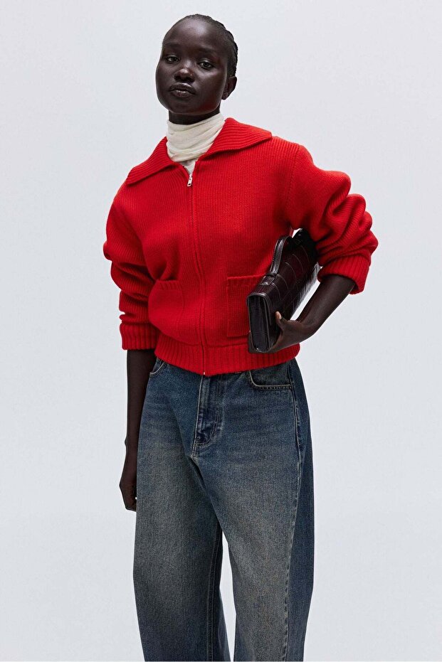 Zip-through cardigan - 1