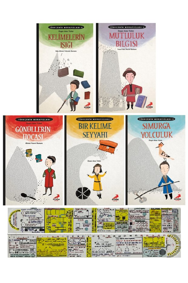 Türkçenin Muhafızları 5 Kitap Set / Bir Kelime Seyyahı + Kelimelerin Işığı + Mutluluk Bilgisi + Gönüllerin