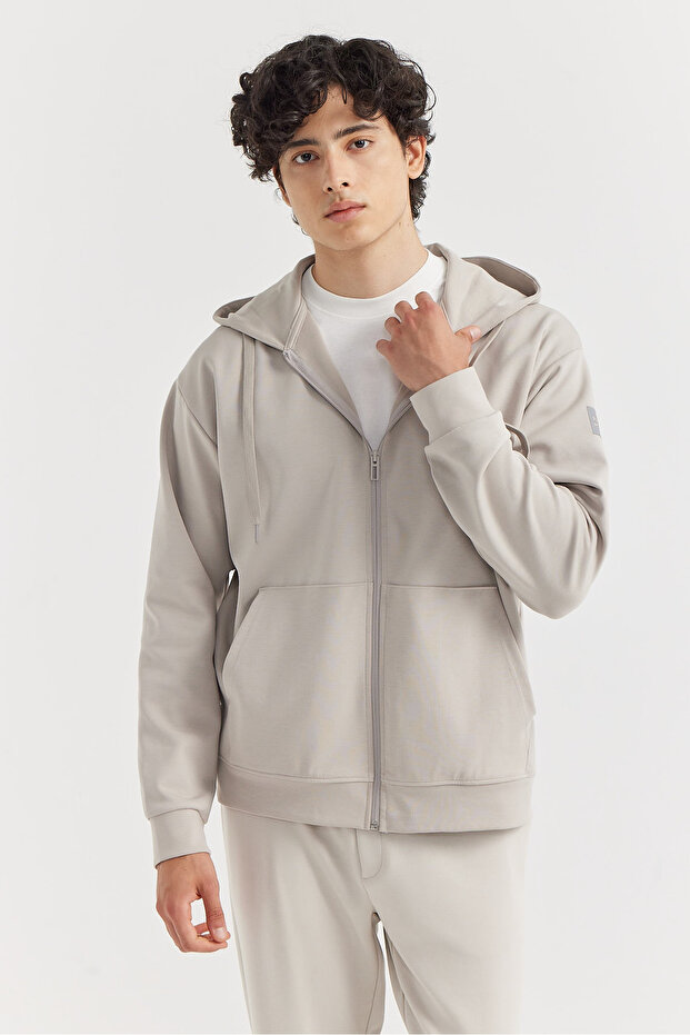 Erkek Kapüşonlu Sweat ÜSt - 1