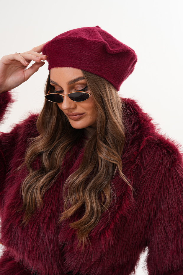 قبعة رسام من القطيفة (بيريه) - 3