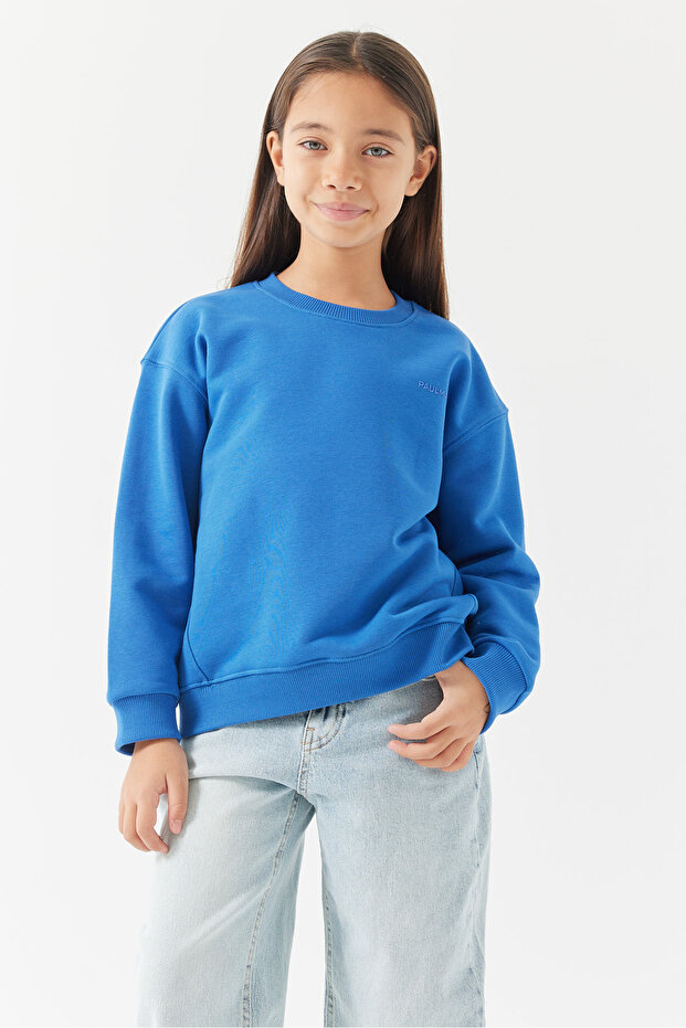 Kız Çocuk Basic Sweatshirt - 1