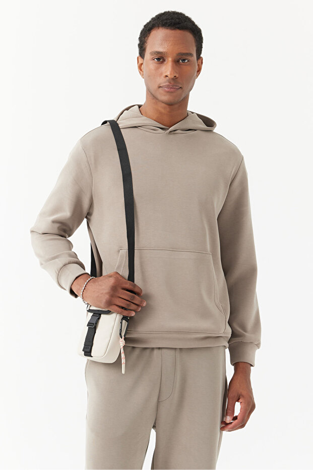 Erkek Kapüşonlu Sweat Üst - 1