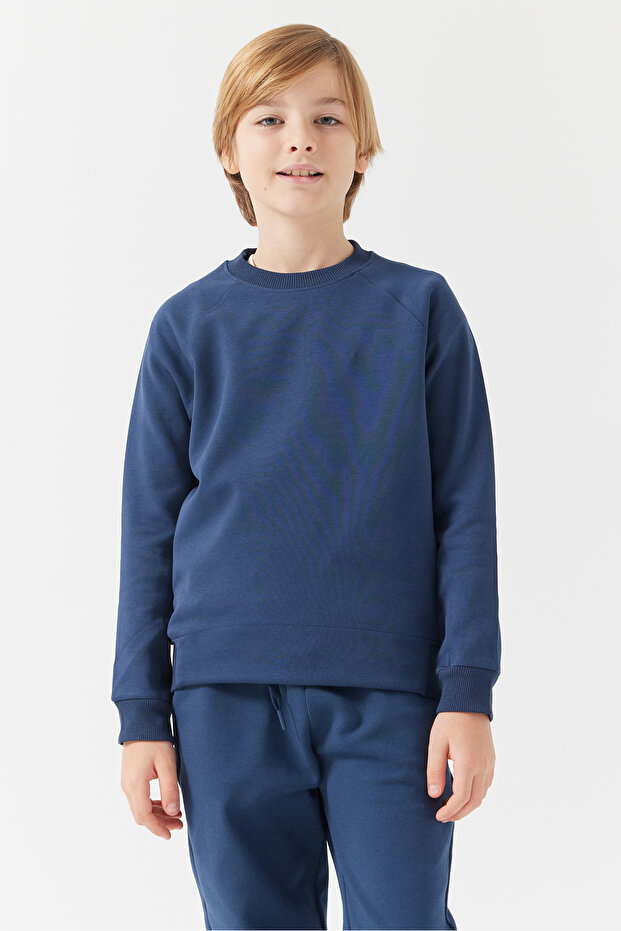 Erkek Çocuk Basic Sweatshirt - 1