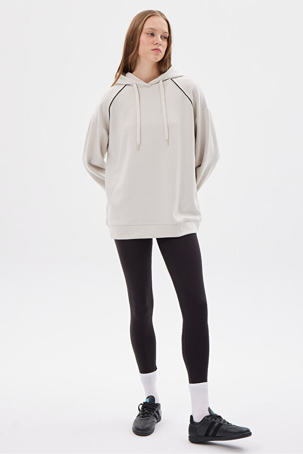 Kadın Kapüşonlu Sweat Üst - 6