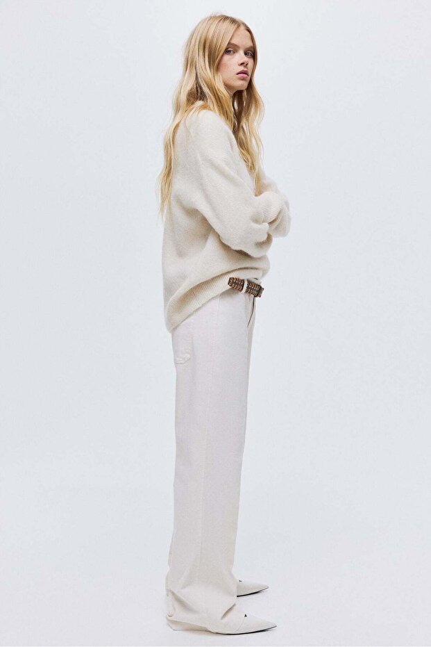 بنطال جينز واسع الساق - 7