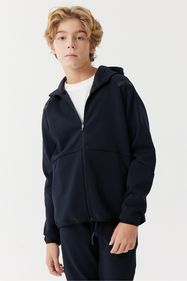 Хлопчача кофта з капюшоном - 3