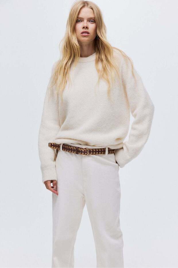 بنطال جينز واسع الساق - 6