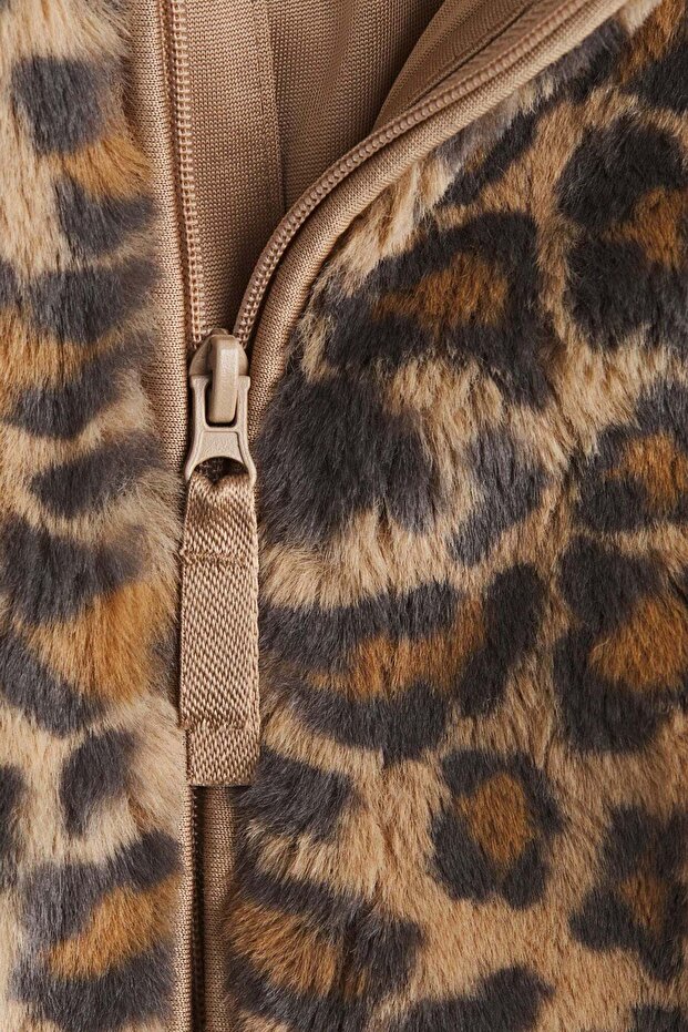 سترة منفوشة منقوشة - 3