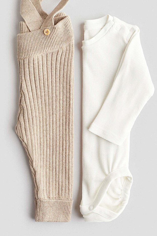 طقم قطني مكون من قطعتين - 1