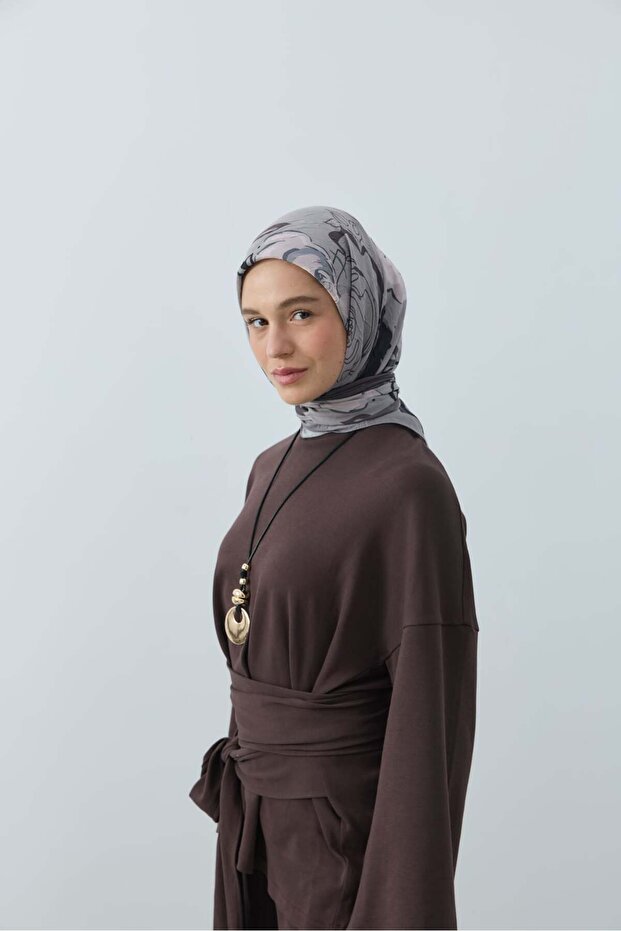 Olyvia Desen Bambu Eşarp - 2