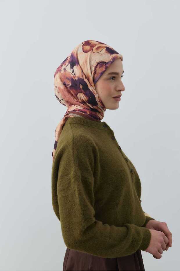 Evelyne Pattern Bamboo Scarf - 3