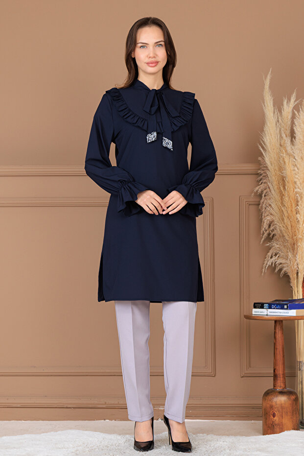 تونيك أسل للمحجبات مقاس كبير - 2