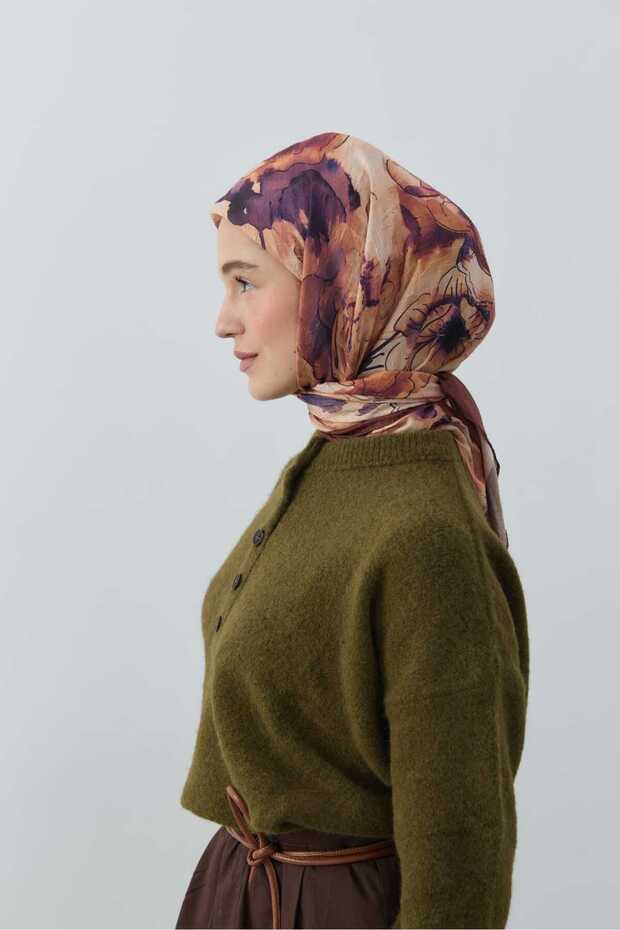 Evelyne Pattern Bamboo Scarf - 2