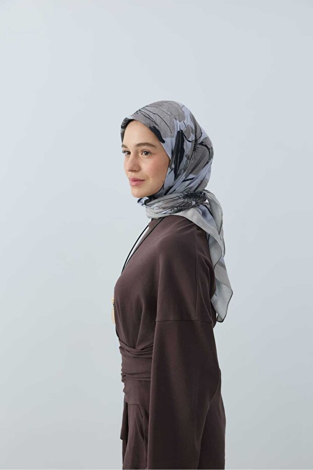 Solena Desen Bambu Eşarp - 2