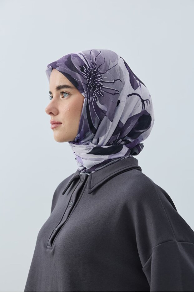 Solena Desen Bambu Eşarp - 3