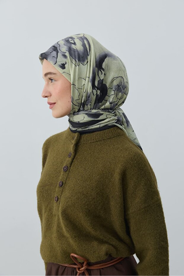 Evelyne Desen Bambu Eşarp - 2