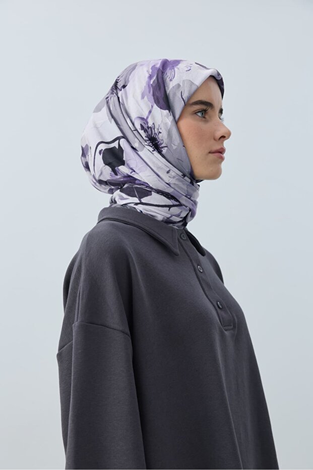 Solena Desen Bambu Eşarp - 2