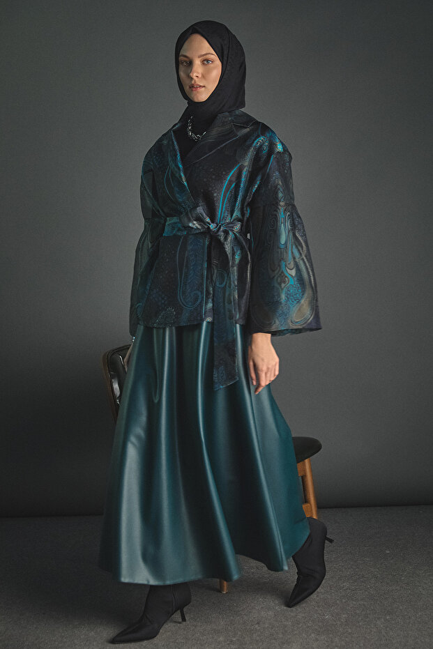 Suni Deri Kloş Etek - 2