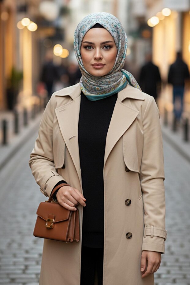 Practical Shawl with Tie Back Pattern, Ps-203 - 4