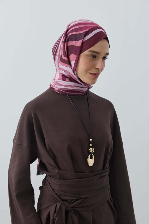 شال ويفيا دينيلينا بنمط مموج - 3