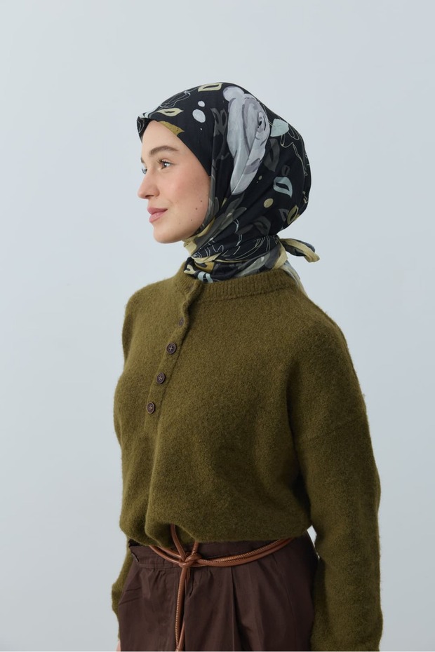 Olyvia Desen Bambu Eşarp - 2