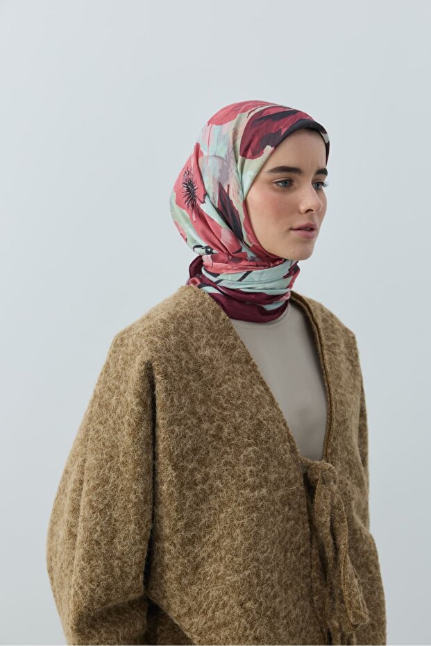 Solena Desen Bambu Eşarp - 1