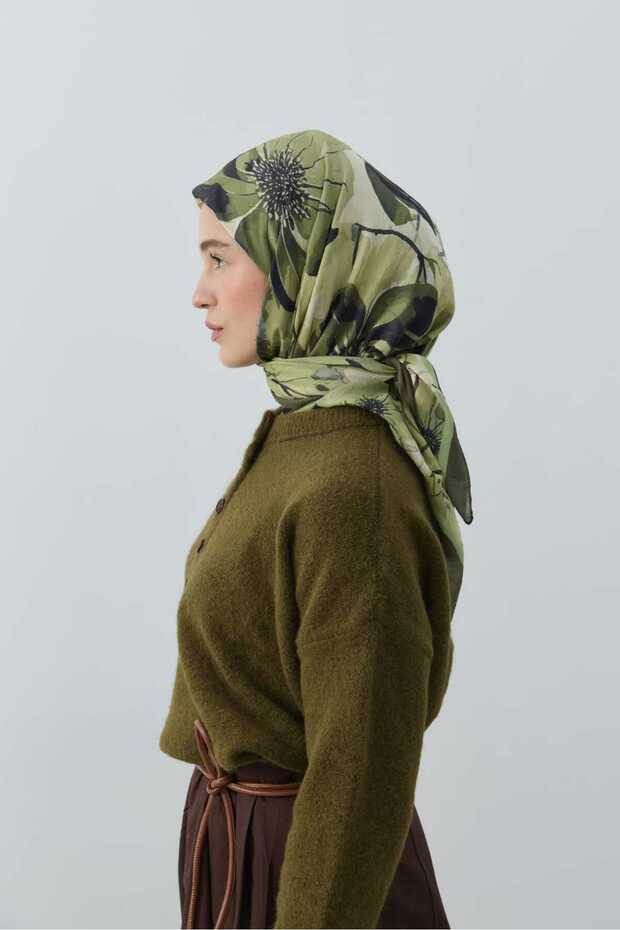 Solena Desen Bambu Eşarp - 2