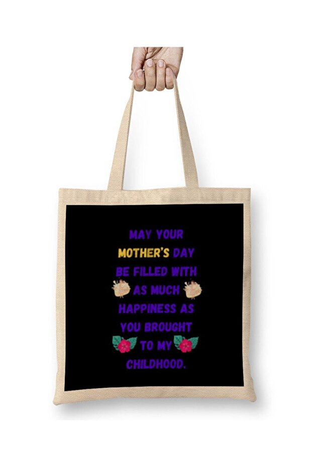 Mothers Day Quotes 2021 Mother's Day Sayings & Quotes For Mom 2021 Cloth Bag Long Handle