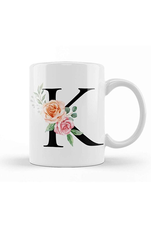كوب بورسلين بحرف K