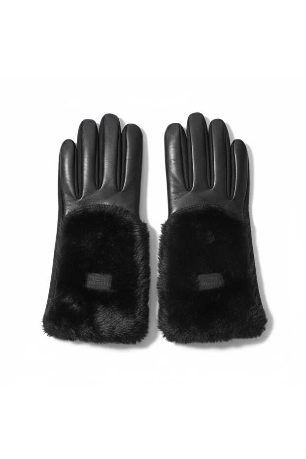 Kadın Kürklü Eldiven - 2