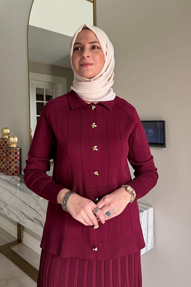 Yonca Triko Takım Bordo - 3