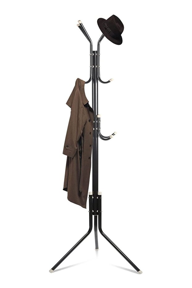DubaiGallery Multi-Purpose Coat Racks Large Hanger with Shoe Rack Standing Metal Coat Rack Hat Hang