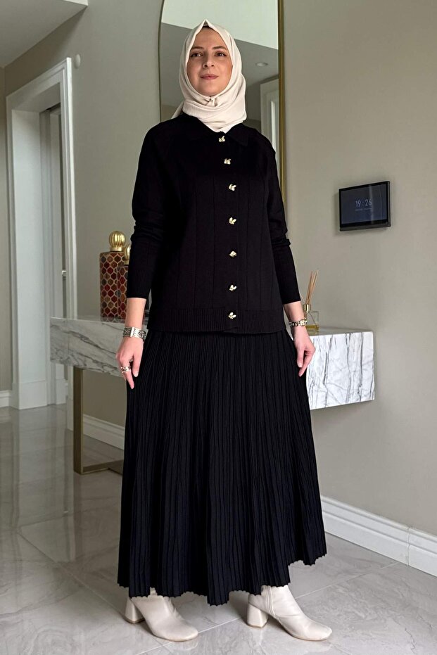 Yonca Triko Takım Siyah - 4