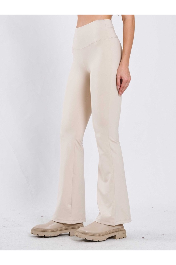 İspanyol Paça Bej Cupra Modal Tayt - 2